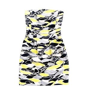 Banana Republic Factory Strapless Cocktail Dress Wedding Guest 0 Y2K Bodycon